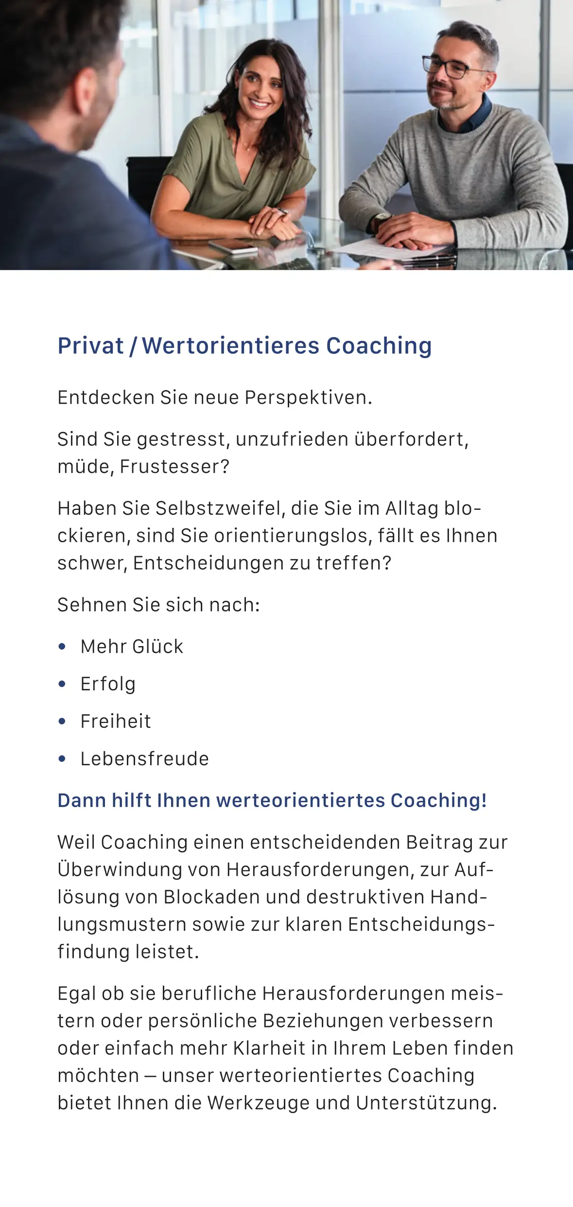 Coaching-Informationen Peter Steinmetz, Faltblatt Seite 3
